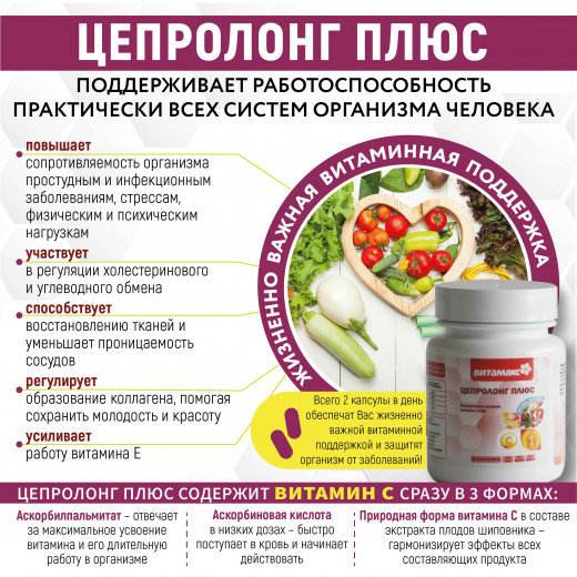 Цепролонг Плюс, 60 таб. Цепролонг Плюс, 60 таб.