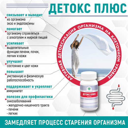 Детокс Плюс, 60 кап. Детокс Плюс, 60 кап.