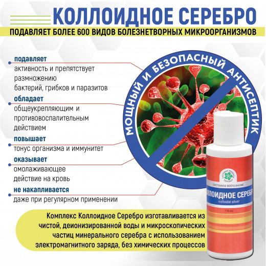 Коллоидное Серебро, 118 мл. Коллоидное Серебро, 118 мл.